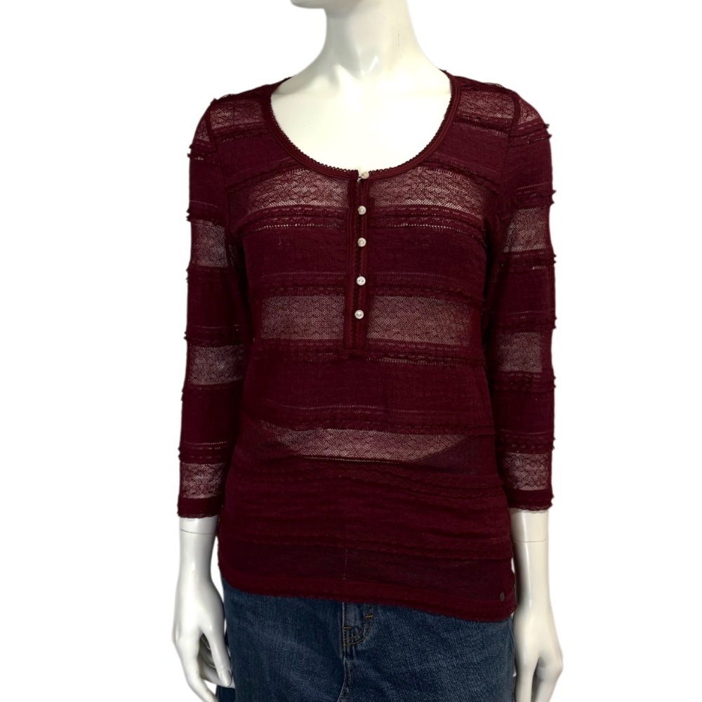 Denim and Supply Elena Gilbert Lace Y2K Top